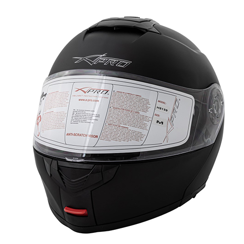 Apro Klappenhelm Target Schwarz matte 4