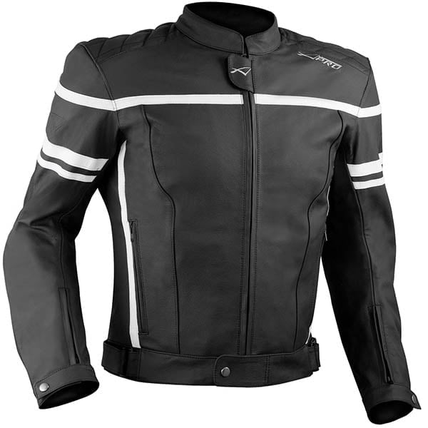 apro sportna usnjena jakna liberty bela 2