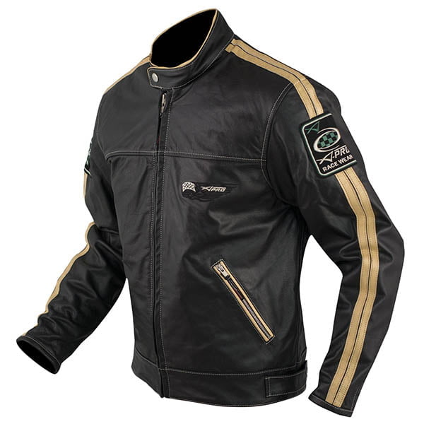 apro usnjena jakna silverstone bela 2