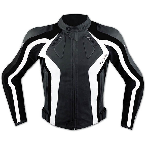 apro usnjena sport jakna flanger bela