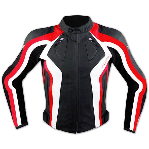 apro usnjena sport jakna flanger rdeca