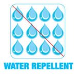 Es handelt sich nicht um ein wasserabweisendes Material